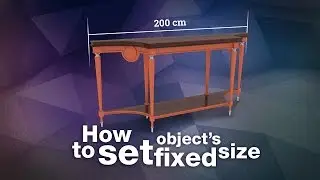 How to set object's fixed size in 3ds Max