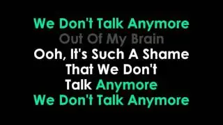 Charlie Puth feat  Selena Gomez   We Don't Talk Anymore  Karaoke