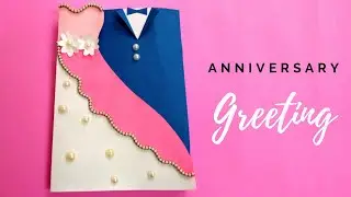 How to Make Beautiful Anniversary Card at Home | Tutorial