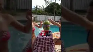 Fearless Bikini Babes Attempt the Watermelon Challenge #watermelonchallenge #bikinibabes