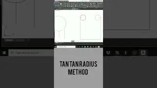 Tan Tan Radius Method to Draw a circle on AutoCAD (Full video in description) 