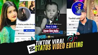 Tiktok Viral Status Video Editing Just 1 Click | New Capcut Template | New Trending Video Editing