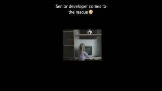 When senior developer comes to the rescue 📺😅