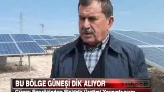 Güneş Enerjisinden Elektrik Üretimi Yapılıyor