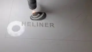 CO2 Laser engrave on Aluminium Composite Material (ACM)