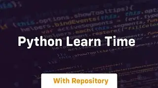 python learn time