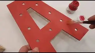 Letra box con luces