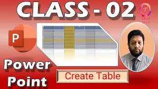 2. Table Design Using MS Power Point || Create Power Point Table