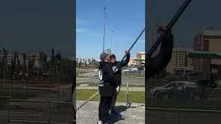 Обучаем мойке фасадов зданий и остекления до 17м .