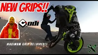 MOTORCYCLE GRIPS INSTALL AND RIDE