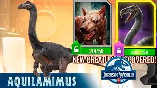 Аквиламимус и Амфицион Jurassic World Alive Aquilamimus