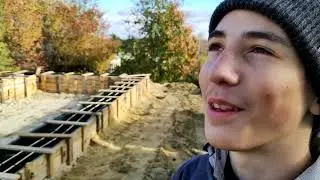 Укрепление опалубки из доски дюймовки (25 мм).