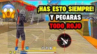 3 TRUCOS SECRETOS🤫 para PEGAR TODO ROJO en FREE FIRE | Kise17