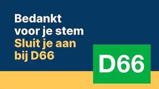 D66 — Bedankt voor je stem!