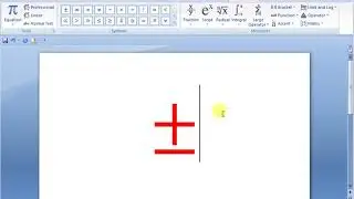 How To Insert Plus Minus Symbol In Word