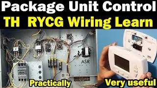 12 Ton package unit Full control wiring how thermostat RYCG 24V Connection learn practically video