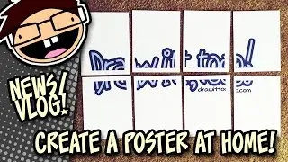 Make a Poster by Printing a Large Image on Multiple Pages | Draw it Too Vlog