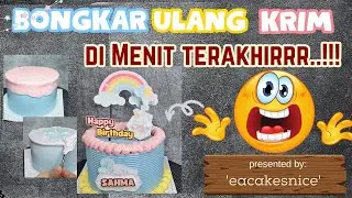 Bongkar Krim Kue yang Sudah Hampir Jadi di Menit- Menit Terakhir ?? | Cinnamon Roll Birthday Cake
