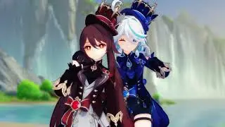 【4K/MMD/原神Genshin Impact】Furina Hutao //愛包ダンスホール/#genshinimpact