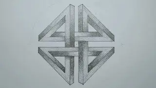 How to Draw The Impossible Pattern #7 & Optical Illusion