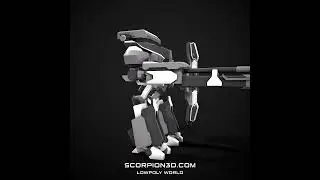 Brute Mecha | lowpoly indie game character