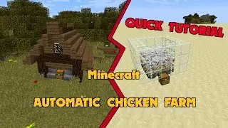AUTOMATIC CHICKEN FARM - QUICK TUTORIAL - MINECRAFT