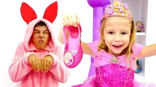 Nastya ve babası arabayı pembe renkte dekore etti