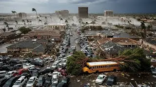 Arizona Destroyed Today! Microburst Hurricane Force Winds Swept Away Homes in Tempe