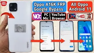 Oppo A16K FRP Bypass | Android 11 | Without PC | Oppo A16K Google Account Bypass Android 11
