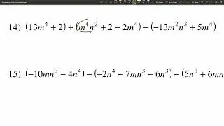 KutaSoftware: Algebra2- Basic Polynomial Operations