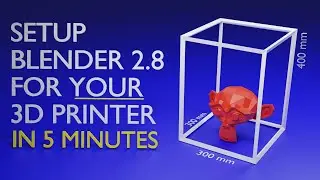 Setup Blender for your 3D Printer in 5 MINUTES! Scale(mm), 3D Volume, Add-Ons, & HD Studio (2020)