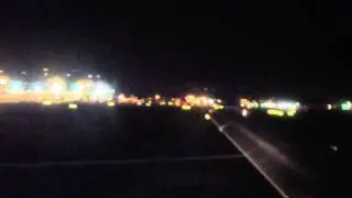 (HQ) United Express E170 Night Takeoff From Newark