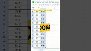 How to add star rating in Google sheet 