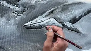 Рисуем китов под эпоксидной смолой