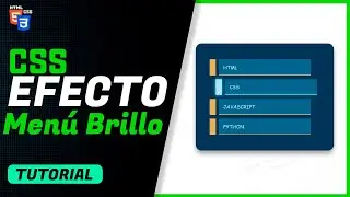 MENU con efecto BRILLO - PRACTICAS HTML Y CSS