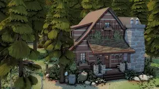 small family cabin 🌲 | the sims 4 speed build | no cc