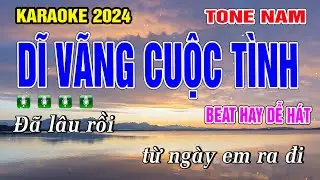 KARAOKE DĨ VÃNG CUỘC TÌNH TONE NAM BEAT DỄ HÁT