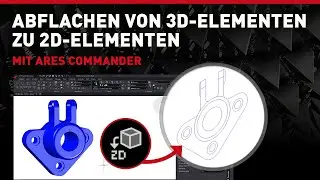 Abflachen von 3D-Elementen mit der CAD-Software ARES Commander