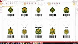 Corel Draw x8 - Listagem com Objeto, Texto e Código de Barras (barcode)
