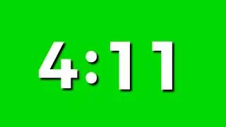 ⏳Cronômetro 5 Min. - Digitos Animados - 5 Min. Countdown Timer Animated Digits  - Green Screen