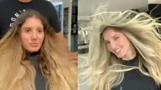 it's a hair colour transformation medium gold hair colour treatment #hairstylerg7