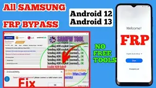 Samsung FRP Bypass 2023 With FRP Tool | All Samsung FRP Unlock | Remove Google Account Android 12/13