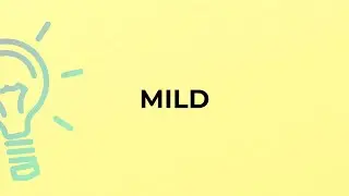 What is the meaning of the word MILD?