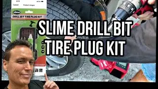 Slime Drill Bit Tire Plug Kit: How to plug a tire fast! 🚗