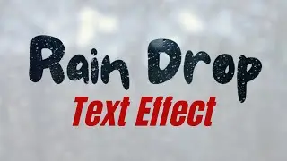 Rain Drop Text Effect in Canva Tutorial Typography