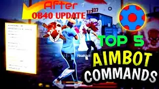 Top 5 Aimbot Commands For FreeFire🤖| After OB40 Update|