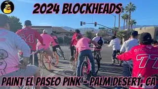 2024 Blockheads Paint El Paseo Pink BMX Ride Out - Palm Desert, CA