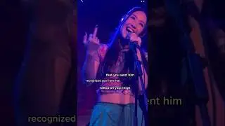 i saw the girl i wrote this about in the audience…