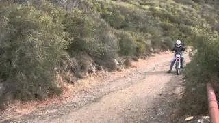 breaking my friends dirt bike.