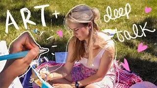 watercolor w/ me + deep talk (vulvas, body positivity, long distance)